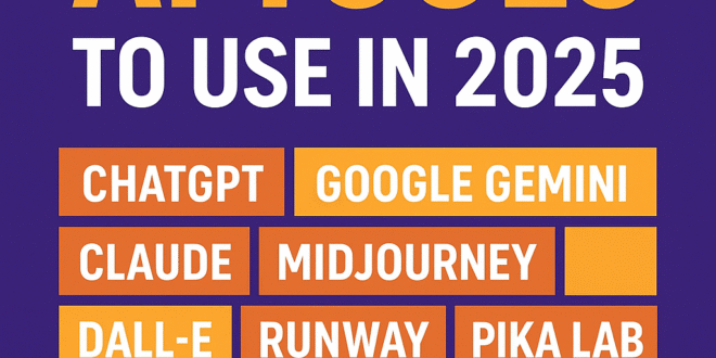 Top 20 AI Tools You Should Use in 2025